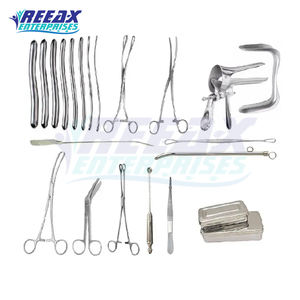 El mejor proveedor de dispositivos médicos, juego de curetaje de dilatación de acero inoxidable, certificado CE, clase I, instrumentos quirúrgicos reutilizables de alta calidad - Product Image 2