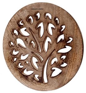 Tree Cutout Wooden Teapot <b>Trivet</b> Handmade Natural <b>Wood</b> Heat-Resistant Coaster for Table and Kitchen Decor - Product Image 2