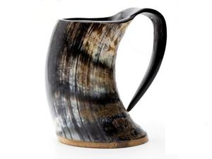 High Quality Customisable Angel Animal Love Buffalo Horn Viking Drinking <b>Mug</b> Handmade Durable for <b>Christmas</b> Parties - Product Image 2