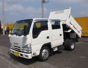 Légèrement utilisé en bon état 2018 I S U Z U ELF TRUCK Taut Liner 8 Palette Corps Sièges en cuir - Product Image 4