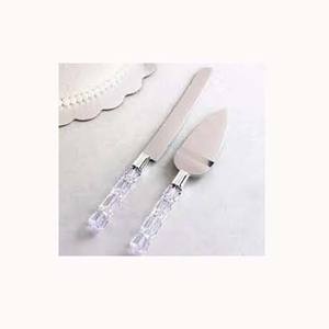 Meilleure vente fait main en acier inoxydable plaqué argent avec poignée en résine blanche transparente Ensembles de couverts en vrac Designer - Product Image 1