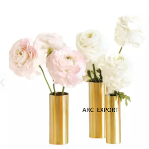 Ensemble De 2 Dessus De Table En Laiton En Métal Couleur Or Antique Décoration De Table De Mariage Et D'événements Vases À Fleurs Et Pots Au Prix De Grossiste - Product Image 4