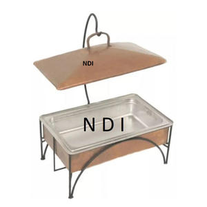 Modern Style Buffer Serving Chafing Dish Eco Friendly Chafing Dish Durable Quality Serving Chafing Dish Copper Finishing - Product Image 2