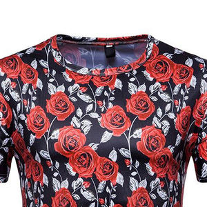 Camisetas de hombre impresas personalizadas Nuevas camisetas de timbre de sublimación con logotipo Material de poliéster de algodón - Product Image 4