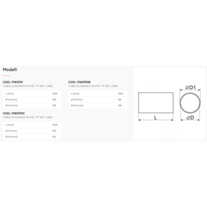Tubo Cilíndrico Flexible de PVC Tecnosystemi de 10m para Sistemas de HVAC, Succión y Ventilación - Product Image 2