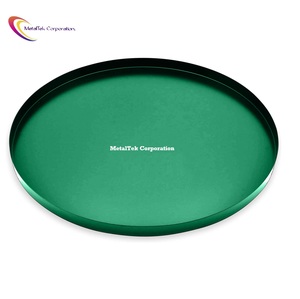 Bandejas de Metal decorativas para mesa de Color verde personalizado, uso multiusos, tocador de baño, almacenamiento de joyas, bandejas de regalo de Chocolate - Product Image 1