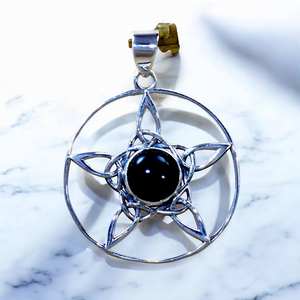 จี้และเครื่องประดับหินออนิกซ์สีดำ ทำด้วยมือ เงินแท้ 925 จี้เงินแท้ ราคาขายส่ง เครื่องประดับ - Product Image 1