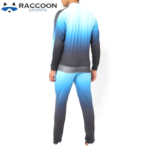 Ensemble de survêtements de sport légers, respirants et écologiques à imprimé par sublimation multicolore, coupe ajustée, pour jogging, motif Raccoon - Product Image 3
