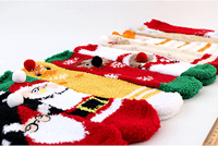 Noël floue confortable chaussettes femmes moelleux en peluche chaud équipage pantoufle chaussettes coloré vacances cadeaux maison chaussettes de couchage