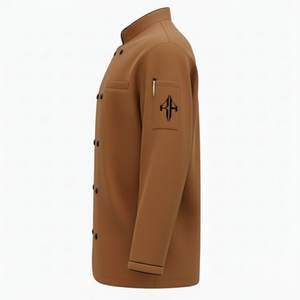 Haut d'uniforme d'hôtel pour homme 2026, haute qualité, couleur unie, imprimé numérique, coupe régulière, manches longues, polyester/coton par RIVIAN ATLANTIC - Product Image 3