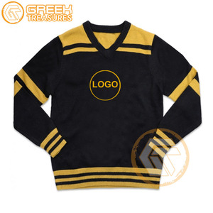 Haute qualité Phi hommes Alpha acrylique brodé Cardigan personnalisé sororité chandails respirant tricoté pulls fraternité - Product Image 6