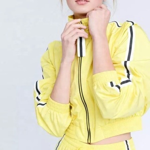 Conjuntos de Chaqueta corta cortavientos para mujer, conjunto de Chaqueta corta, conjuntos de traje de pista para mujer - Product Image 4