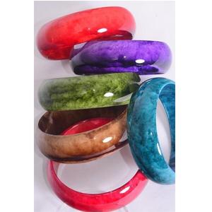 BIJOUX BANGLE EN RÉSINE COULEUR PLEINE CONCEPTION PERSONNALISÉE UNIQUE ÉLÉGANTE PLEINE CONCEPTION BANGLES FNSH Bracelet en résine de petite taille - Product Image 3