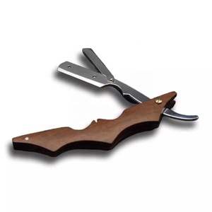 Rasoir de barbier à bord droit de qualité supérieure, rasoir manuel/rasoir à manche en bois avec logo personnalisé par ZACHARAY INDUSTRIES - Product Image 4
