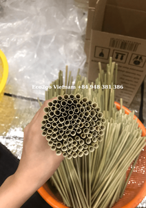 Eco2go Vietnam pajita biodegradable ecológica pajita de hierba potable natural al por mayor logotipo personalizado - Product Image 5