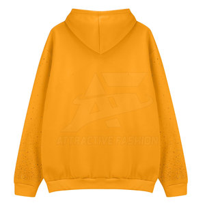 Custom Women Rhinestone Hoodies With Relaxed Streetwear Style And <b>Decorative</b> Shiny Detail For Trendy Looks - Product Image 3