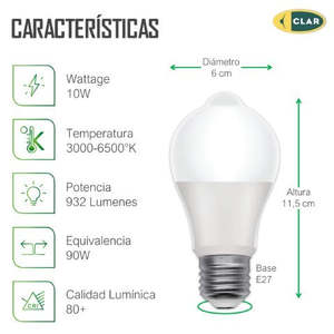 10W <b>LED</b> <b>Sensor</b> <b>Light</b> with PIR Motion & Twilight Detection Feature - Product Image 3