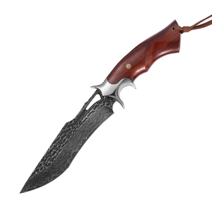 2025 nuevo OEM Stock PRESTIGE BLADES hecho a mano Acero de Damasco punto de caída cuchillo plegable de grado Industrial cuchillo de caza al aire libre - Product Image 5