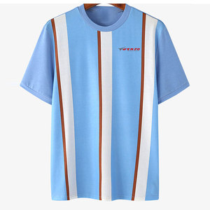 Camiseta de Hombre Transpirable 100% Algodón Ecológica de Manga Corta con Diseño de Logotipo Personalizado de Alta Calidad, Precio de Venta al por Mayor - Product Image 1
