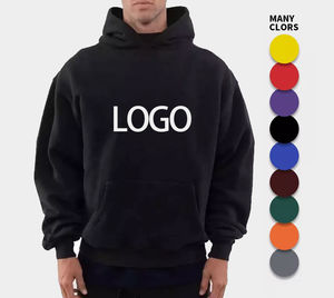 Streetwear Vintage DTG Print Unisex Heavyweight 100% algodón lavado con ácido de gran tamaño invierno personalizado hombres sudaderas con capucha - Product Image 2