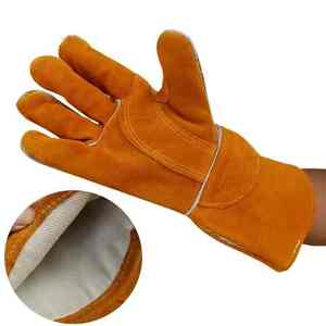 Guantes de Soldadura de Cuero para Jardinería, Guantes de Cuero de Cabra, Guantes de Seguridad de Cuero para Trabajo Industrial y Construcción - Product Image 2