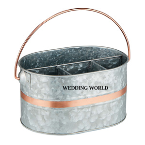 Soporte para utensilios galvanizado con acabado en cobre Cubiertos hechos a mano de calidad superior Caddy Soporte para utensilios de diseñador más vendido - Product Image 5