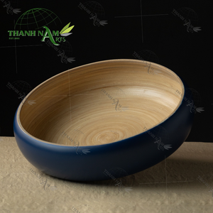 ชามไม้ไผ่สานแบบเป็นมิตรต่อสิ่งแวดล้อม ผลิตในเวียดนาม ปี 2025 ขนาดเส้นผ่านศูนย์กลาง 30 ซม. หลายสี แบบใช้แล้วทิ้ง สำหรับเสิร์ฟสลัด งานเลี้ยงแบบคลาสสิก ยี่ห้อ Thanh Nam - Product Image 4
