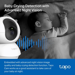 Tplink tapo กล้องรักษาความปลอดภัย Pan/TILT 2K มองเห็นกลางคืนสีขาว (C210 tapo) - Product Image 5