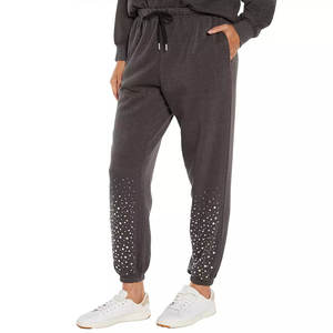 Pantalones Deportivos con Pedrería al por Mayor, MOQ Bajo, Precio Bajo, Alta Calidad, Servicio OEM, Logotipo Personalizado - Product Image 5