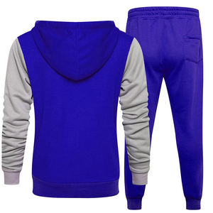 ชุดวอร์มวิ่งแบบกำหนดเอง ผ้าฝ้าย 100% ชุดแทรคสูท ชุดวอร์ม ปักลาย ชุดแทรคสูท กางเกงวอร์มและเสื้อฮู้ด ผู้ชาย - Product Image 6