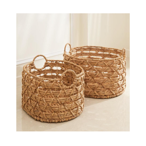Hyacinth <b>Basket</b> Stylish Handcrafted Organizer for <b>Picnic</b> Party and Everyday Carrying from Vietnam - Product Image 2