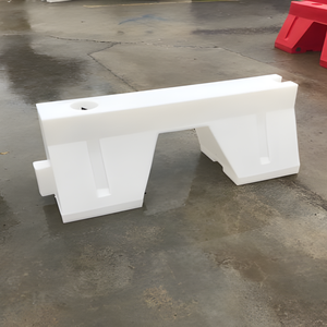 Barrière de sécurité routière blanche 120 x 50 x 50 cm, prototype de garde-corps - Product Image 3