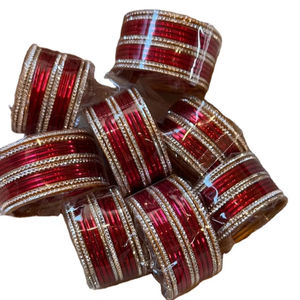 Conjuntos Churian de moda Vintage para mujer, Color sólido ligero, hermoso Chudiyan para nueva novia, brazaletes AM IMPEX - Product Image 1