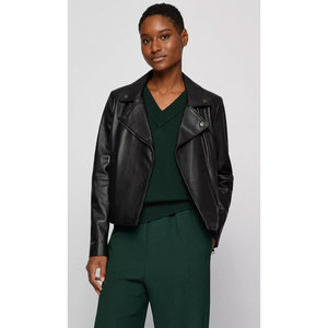 New Style Fashionable Women's Leather <b>Jacket</b> High Quality Genuine PU Leather Long Sleeves Women's Leather <b>Jacket</b> - Product Image 1