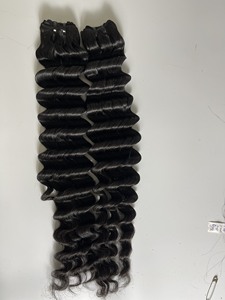 Doble dibujado virgen brasileño Fumi Pixie rizado/Pissy rizado cabello humano tejido paquetes de cabello crudo - Product Image 6