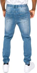 OEM/ODM Pantalon en jean respirant multi-poches Pantalon décontracté en coton à jambe droite pour hommes Respirant Mode personnalisée Prix bon marché - Product Image 5