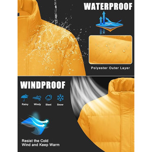 Veste d'hiver matelassée pour femme moderne et tendance, tissu tissé respirant, coupe-vent, construction isolée - Product Image 3