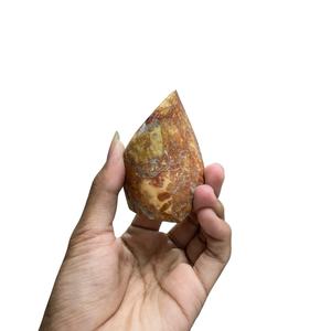 Figura de Ángel de Jaspe Maligano Natural Tallado y Pulido de 7.5 cm, Amuleto de Amor Feng Shui con Grabado - Product Image 3