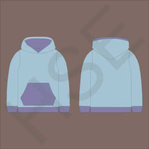 Sweat-shirt à capuche bicolore tendance, confortable et décontracté pour tous les jours - Product Image 4