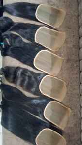 Extensions de cheveux humains de haute qualité avec fermeture à lacet et cheveux d'origine disponibles en tailles 4x4 5x5 6x6 - Product Image 2