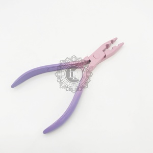 Pince d'extension de cheveux Ombre à deux trous en acier inoxydable durable outils d'extension de cheveux de marque privée - Product Image 2
