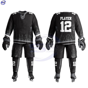 Uniformes de hockey sobre hierba transpirables de poliéster 100% para hombres, ropa deportiva de equipo de hockey sobre hielo por sublimación Unisex - Product Image 1