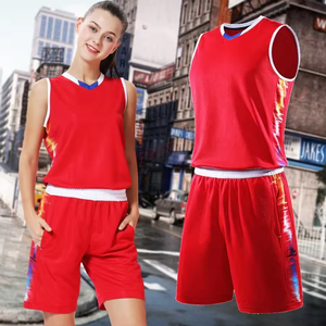 Conjunto de camiseta de baloncesto profesional personalizado Unisex último diseño tela de malla transpirable ropa deportiva de talla grande hombres mujeres 100% - Product Image 5
