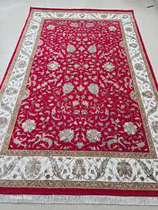 พรมกันลื่นเนื้อนุ่มแบบแอบสแตรกสไตล์เปอร์เซียพรมปูพื้นห้องนอนเป็นมิตรกับสัตว์เลี้ยงผ้าฝ้ายขนละเอียดขนาดตามสั่ง - Product Image 4