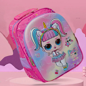 Sac à dos scolaire pour garçons, maternelle, école primaire, avec trousse à crayons, motif licorne, tissu uni - Couleur - Product Image 2