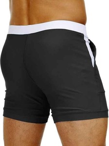 <b>Men's</b> Swimwear <b>Long</b> Sport <b>Swim</b> Trunks Solid Color Board <b>Shorts</b> with Pockets Quick Dry Fabric Custom Logo OEM Made in Pakistan - Product Image 5