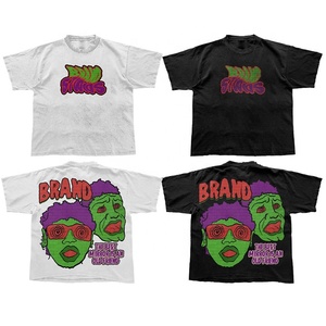 Vente en gros de t-shirts streetwear à logo personnalisé unisexe à bas prix t-shirts imprimés personnalisés de grande taille service OEM - Product Image 1