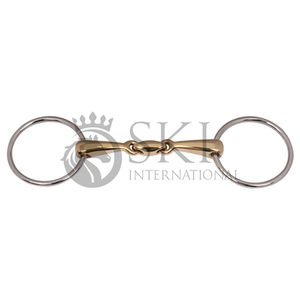 Embouchure en cuivre à conception personnalisable Double joint SS Anneau lâche Mèche Cheval Produit équestre pour une conduite sûre - Product Image 1