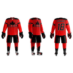 2025 más vendidos 100% poliéster uniforme de hockey sobre hielo hecho a medida uniforme de hockey sobre hielo mejor precio uniforme de hockey sobre hielo servicio OEM - Product Image 3