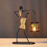 Lanterne porte-bougie en fer durable faite à la main pour la décoration de Noël et de Pâques, prix de gros directement de l'usine